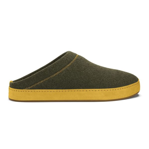 New! Size: 11 Men | Olukai Men’s Hamani Hulu Slip-On | Dusty Olive/Mustard OluKai Hamani Hulu Dusty Olive and Mustard | Mercari main image 2